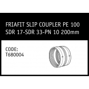 Marley Polyethylene Friafit Slip Coupler 200mm - T680004